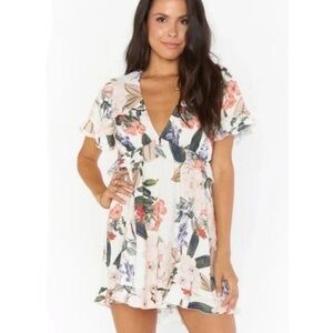 Show Me Your MuMu Floral V-Neck Top - Multicolor